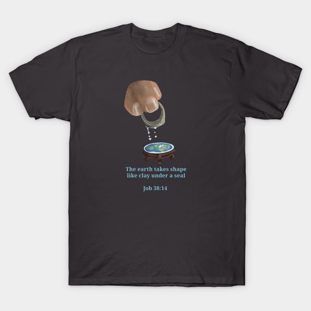 Flat Earth T-Shirt by Emunah